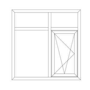 110 Series casement window tilt & swing with fly screen(thermal break)